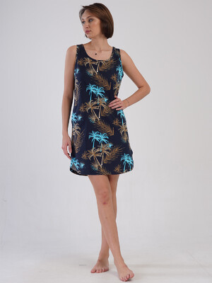 Купить Хлопковая домашняя туника на широких бретельках VIENETTA 4083106319 в Украина в Lingerie.ua - Одяг для дому та відпочинку, Фото 4