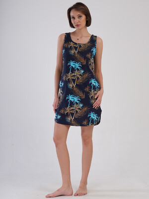 Купить Хлопковая домашняя туника на широких бретельках VIENETTA 4083106319 в Украина в Lingerie.ua - Одяг для дому та відпочинку, Фото 5