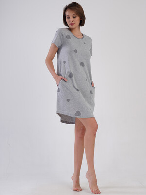 Купить Хлопковая туника большого размера с коротким рукавом VIENETTA 4091626203 в Украина