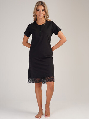 Купить Хлопковая ночная сорочка с кружевом VIENETTA 3010370000 в Украина в Lingerie.ua - Одяг для дому та відпочинку, Фото 4