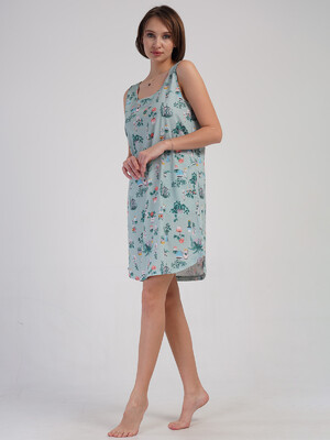 Купить Хлопковая туника на широких бретельках VIENETTA 4083911889 в Украина в Lingerie.ua - Одяг для дому та відпочинку, Фото 4