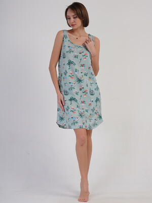 Купить Хлопковая туника на широких бретельках VIENETTA 4083911889 в Украина в Lingerie.ua - Одяг для дому та відпочинку, Фото 5