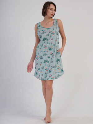 Купить Хлопковая туника на широких бретельках VIENETTA 4083911889 в Украина в Lingerie.ua - Одяг для дому та відпочинку, Фото 8