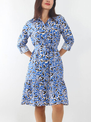 Купить Платье летнее на пуговицах с контрастным принтом JEN 04402 в Украина в Lingerie.ua - Одяг для дому та відпочинку, Фото 2