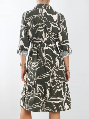 Купить Платье летнее на пуговицах с контрастным принтом JEN 04402 в Украина в Lingerie.ua - Одяг для дому та відпочинку, Фото 3