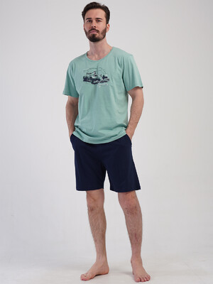 Купить Летний хлопковый костюм с шортами VIENETTA MAN 4120160000 в Украина в Lingerie.ua - Одяг для дому та відпочинку, Фото 3