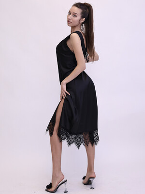 Купить Шелковая ночная сорочка с кружевом LINGERIE 170269-2 в Украина в Lingerie.ua - Одяг для дому та відпочинку, Фото 3