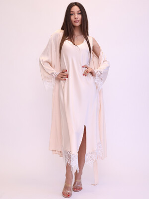 Купить Шелковая ночная сорочка с кружевом LINGERIE 170269-2 в Украина в Lingerie.ua - Одяг для дому та відпочинку, Фото 8