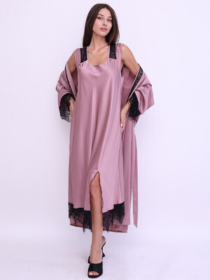 Купить Шелковая ночная сорочка с кружевом LINGERIE 170269-2 в Украина в Lingerie.ua - Одяг для дому та відпочинку, Фото 9