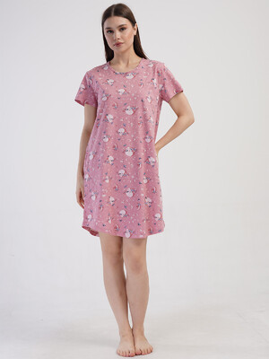 Хлопковая туника с коротким рукавом VIENETTA 4082386790