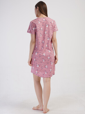 Купить Бавовняна туніка з коротким рукавом VIENETTA 4082386790 в Украина в Lingerie.ua - Одяг для дому та відпочинку, Фото 6