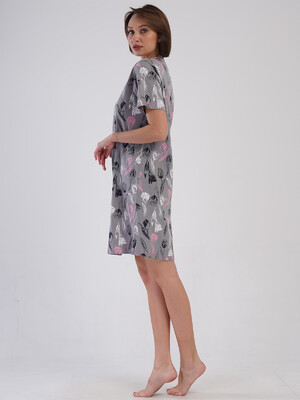 Купить Хлопковая домашняя туника с коротким рукавом VIENETTA 4082203623 в Украина в Lingerie.ua - Одяг для дому та відпочинку, Фото 8