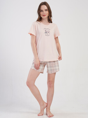 Купить Хлопковый комплект с шортами VIENETTA 4084894206 в Украина в Lingerie.ua - Одяг для дому та відпочинку, Фото 2