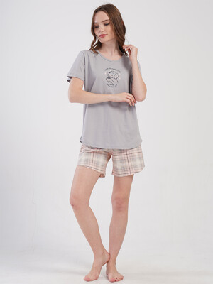 Купить Хлопковый комплект с шортами VIENETTA 4084894206 в Украина в Lingerie.ua - Одяг для дому та відпочинку, Фото 12