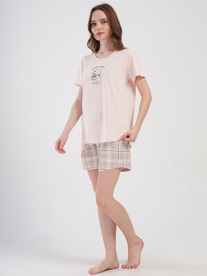 Купить Хлопковый комплект с шортами VIENETTA 4084894206 в Украина в Lingerie.ua - Одяг для дому та відпочинку, Фото 4