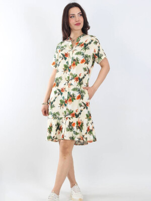 Купить Летнее платье на пуговицах с коротким рукавом JEN 05123 в Украина