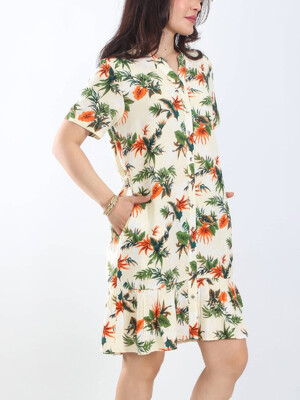 Купить Летнее платье на пуговицах с коротким рукавом JEN 05123 в Украина в Lingerie.ua - Одяг для дому та відпочинку, Фото 3