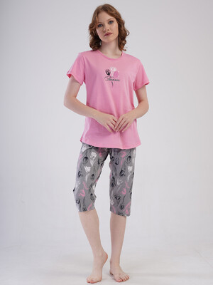 Купить Бавовняний літній комплект з капрі VIENETTA 4082183623 в Украина