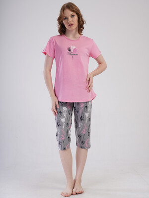 Купить Бавовняний літній комплект з капрі VIENETTA 4082183623 в Украина в Lingerie.ua - Одяг для дому та відпочинку, Фото 3