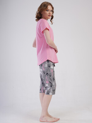 Купить Бавовняний літній комплект з капрі VIENETTA 4082183623 в Украина в Lingerie.ua - Одяг для дому та відпочинку, Фото 5