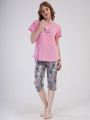 Купить Бавовняний літній комплект з капрі VIENETTA 4082183623 в Украина в Lingerie.ua - Одяг для дому та відпочинку, Фото 7