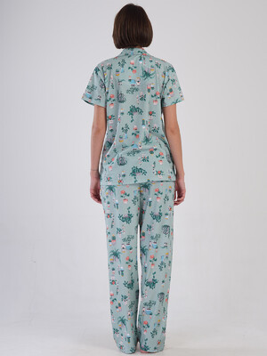 Купить Бавовняна класична піжама з коротким рукавом VIENETTA 4083901889 в Украина в Lingerie.ua - Одяг для дому та відпочинку, Фото 2