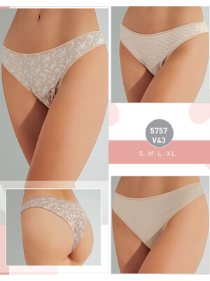 Купить Трусики женские бразилиана комплект 3 в 1 SEVIM 5757 в Украина