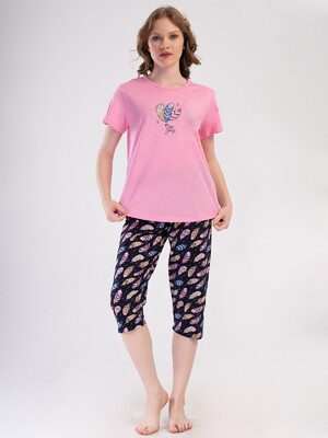 Купить Бавовняний комплект великого розміру з капрі VIENETTA 4091220911 в Украина