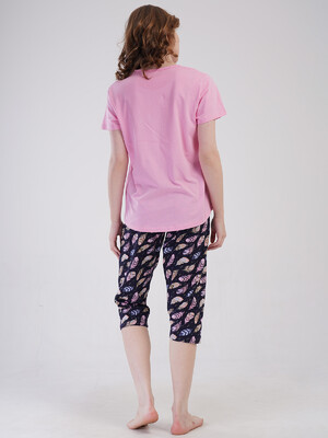 Купить Хлопковый комплект большого размера с капри VIENETTA 4091220911 в Украина в Lingerie.ua - Одяг для дому та відпочинку, Фото 7