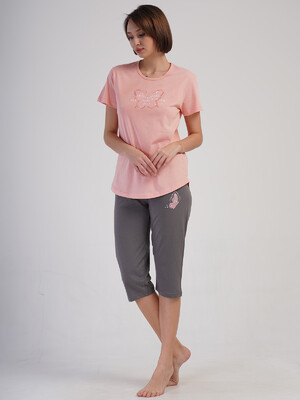 Купить Хлопковый летний комплект с бриджами  VIENETTA 4083950000 в Украина в Lingerie.ua - Одяг для дому та відпочинку, Фото 4