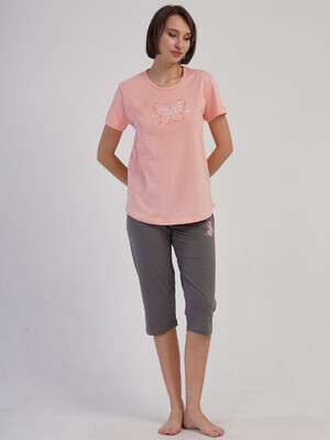 Купить Хлопковый летний комплект с бриджами  VIENETTA 4083950000 в Украина в Lingerie.ua - Одяг для дому та відпочинку, Фото 8