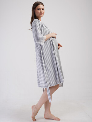 Купить Трикотажный комплект из ночной сорочки и халата VIENETTA 4110640000 в Украина в Lingerie.ua - Одяг для дому та відпочинку, Фото 4