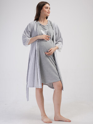 Купить Трикотажный комплект из ночной сорочки и халата VIENETTA 4110640000 в Украина в Lingerie.ua - Одяг для дому та відпочинку, Фото 7