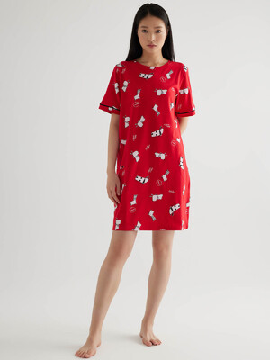 Купить Хлопковая домашняя туника с коротким рукавом HAYS 50540 в Украина в Lingerie.ua - Одяг для дому та відпочинку, Фото 1