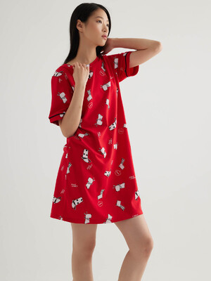 Купить Хлопковая домашняя туника с коротким рукавом HAYS 50540 в Украина в Lingerie.ua - Одяг для дому та відпочинку, Фото 2