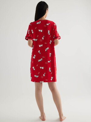 Купить Хлопковая домашняя туника с коротким рукавом HAYS 50540 в Украина в Lingerie.ua - Одяг для дому та відпочинку, Фото 3