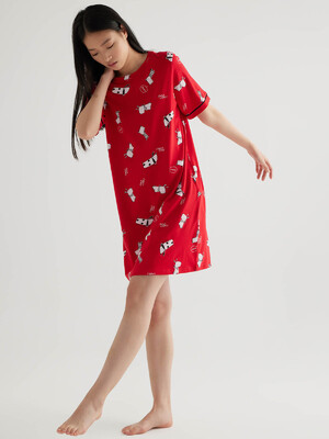 Купить Хлопковая домашняя туника с коротким рукавом HAYS 50540 в Украина в Lingerie.ua - Одяг для дому та відпочинку, Фото 4