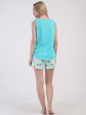 Купить Хлопковый домашний комплект из майки и шорт VIENETTA 4101296907 в Украина в Lingerie.ua - Одяг для дому та відпочинку, Фото 2