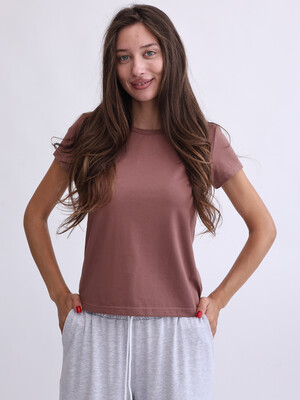 Купить Однотонная женская футболка универсальная LINGERIE 170782 в Украина в Lingerie.ua - Одяг для дому та відпочинку, Фото 9