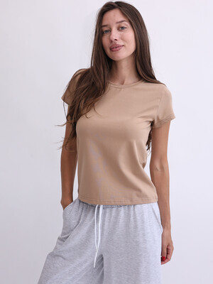 Купить Однотонная женская футболка универсальная LINGERIE 170782 в Украина в Lingerie.ua - Одяг для дому та відпочинку, Фото 7