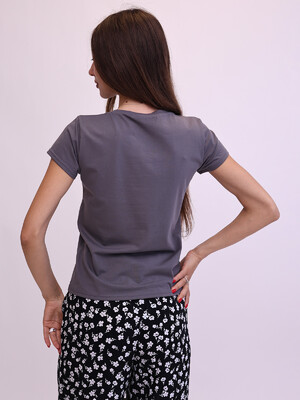 Купить Однотонна жіноча футболка універсальна LINGERIE 170782 в Украина в Lingerie.ua - Одяг для дому та відпочинку, Фото 4