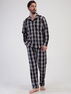 Купить Хлопковая классическая пижама с длинным рукавом VIENETTA MAN 4091900668 в Украина