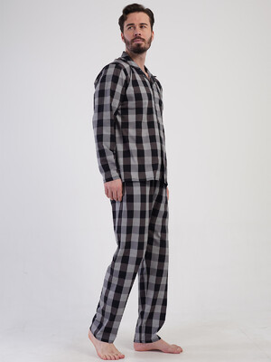 Купить Бавовняна класична піжама з довгим рукавом VIENETTA MAN 4091900668 в Украина в Lingerie.ua - Одяг для дому та відпочинку, Фото 4