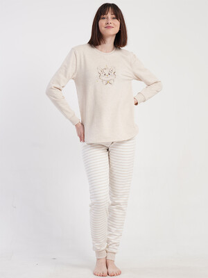 Купить Фланелевый домашний костюм с длинным рукавом VIENETTA 5010410000 в Украина в Lingerie.ua - Одяг для дому та відпочинку, Видео