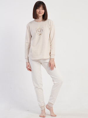 Купить Фланелевый домашний костюм с длинным рукавом VIENETTA 5010410000 в Украина в Lingerie.ua - Одяг для дому та відпочинку, Фото 4