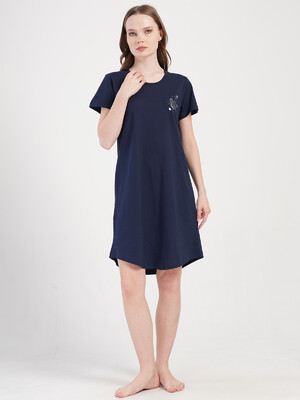 Купить Хлопковая туника с коротким рукавом VIENETTA 4070810000 в Украина в Lingerie.ua - Одяг для дому та відпочинку, Фото 3