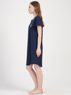 Купить Хлопковая туника с коротким рукавом VIENETTA 4070810000 в Украина в Lingerie.ua - Одяг для дому та відпочинку, Фото 5