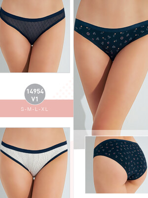 Трусики жіночі сліпи комплект 3 в 1 SEVIM 14954