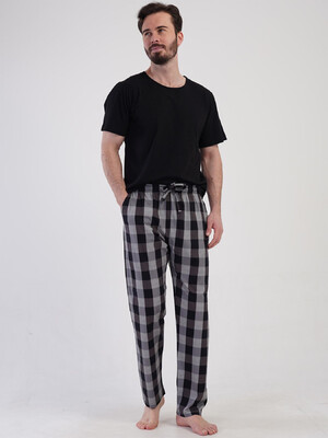 Купить Бавовняні домашні штани чоловічі великого розміру VIENETTA MAN 4091840668 в Украина в Lingerie.ua - Одяг для дому та відпочинку, Фото 4