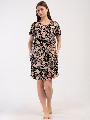 Купить Бавовняна туніка великого розміру з коротким рукавом VIENETTA 4080683526 в Украина